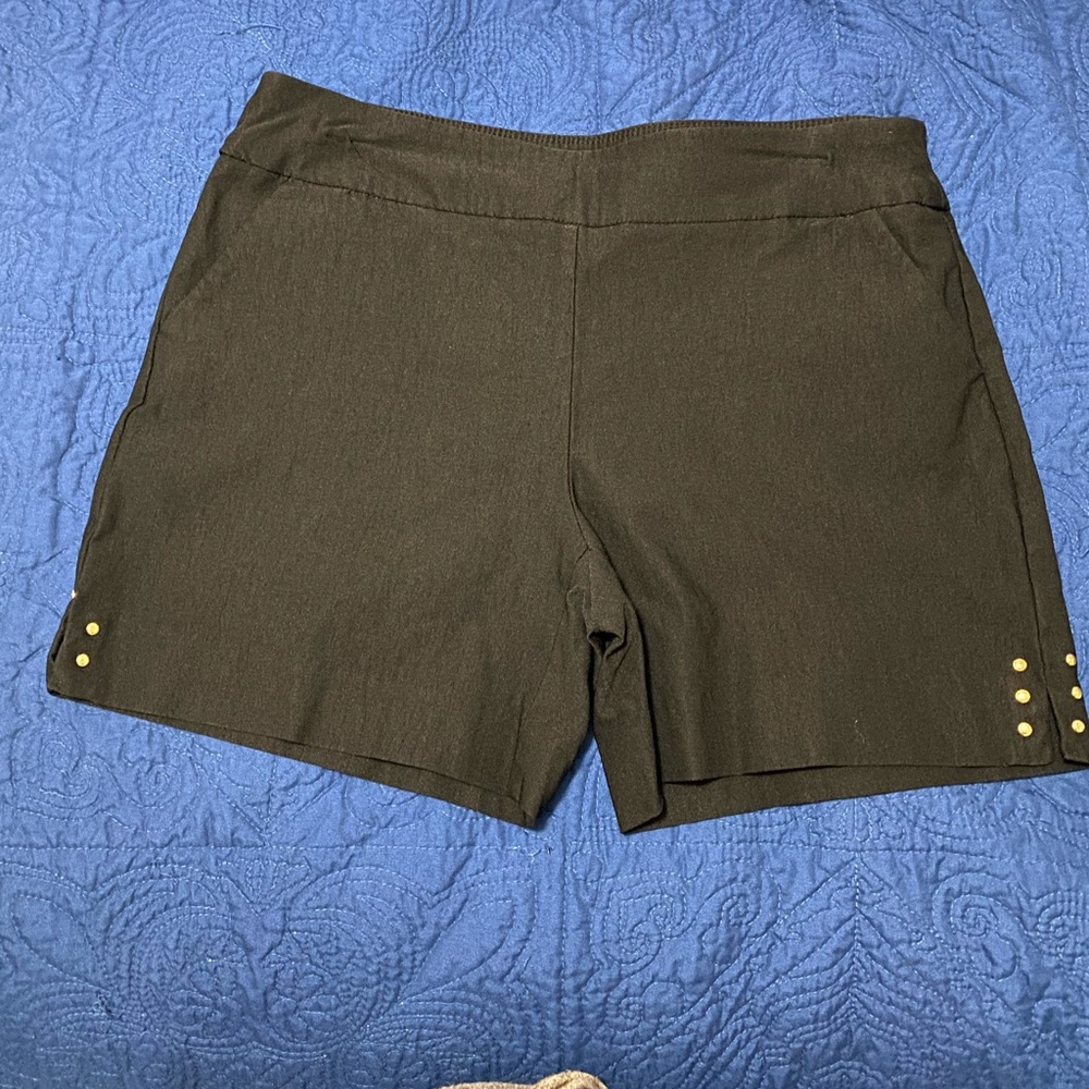 Attyre Shorts with Gold Studs